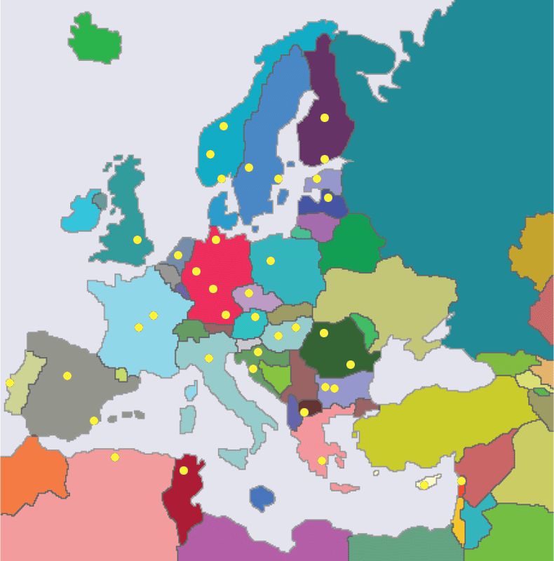 Europe Blind Map